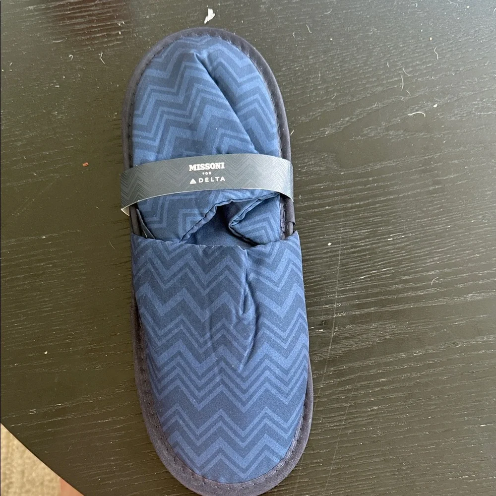 Missoni for Delta Blue Zigzag Men's Slippers - Picture 4 of 4